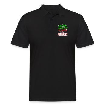 Genealogy A Passion For My Past - Men's Polo Shirt - black - Front - Kai (181cm)