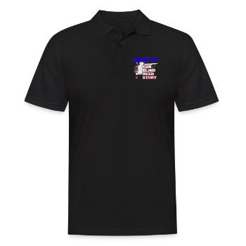 Hunting List Gun Blind Deer Story - Men's Polo Shirt - black - Front - Kai (181cm)