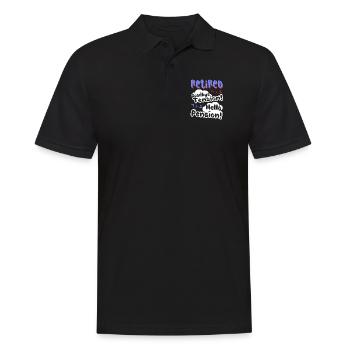 Retired Goodbye Tension Hello Pension - Men's Polo Shirt - black - Front - Kai (181cm)