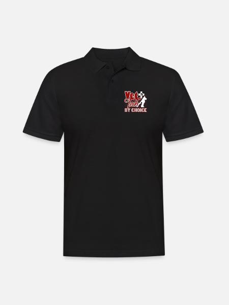 Vet Tech By Choice - Men's Polo Shirt - black
