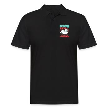 Nicu Nurse Babies Are My Business - Men's Polo Shirt - black - Front - Kai (181cm)