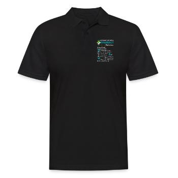 10 Reason To Be With A Pharmacy Technician - Men's Polo Shirt - black - Front - Kai (181cm)