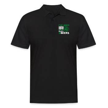 St Patrick's Day I Have Been Irish For Beers - Men's Polo Shirt - black - Front - Kai (181cm)