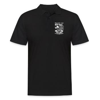 Piano Teacher God Created Piano Teacher - Men's Polo Shirt - black - Front - Kai (181cm)