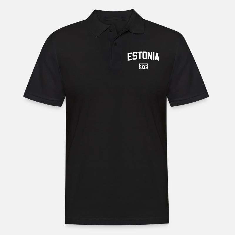 Estonie Code postal - Polo Homme - noir