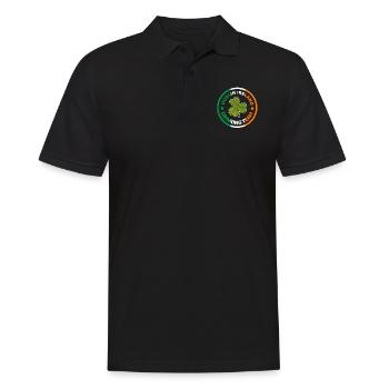 Dublin Irland Kleeblatt Flagge - Männer Poloshirt - Schwarz - Vorne - Kai (181cm)
