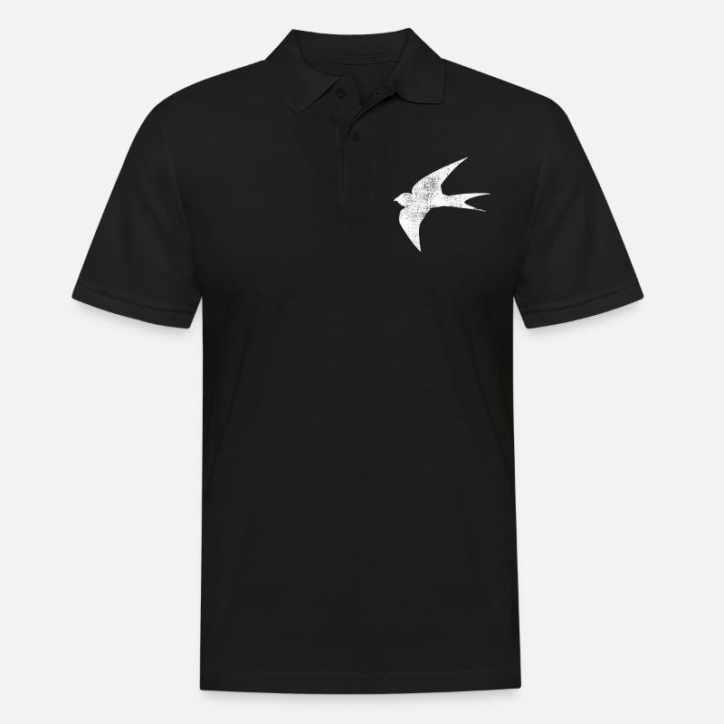 Schwalbe - Männer Poloshirt - Schwarz