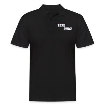 Techno Music Minimal House - Men's Polo Shirt - black - Front - Kai (181cm)