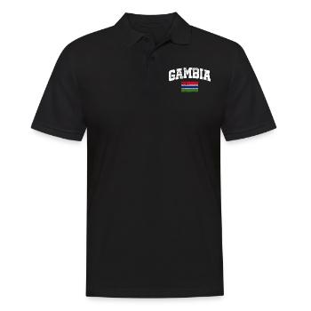 Drapeau de la Gambie - Polo Homme - noir - Devant - Kai (181cm)