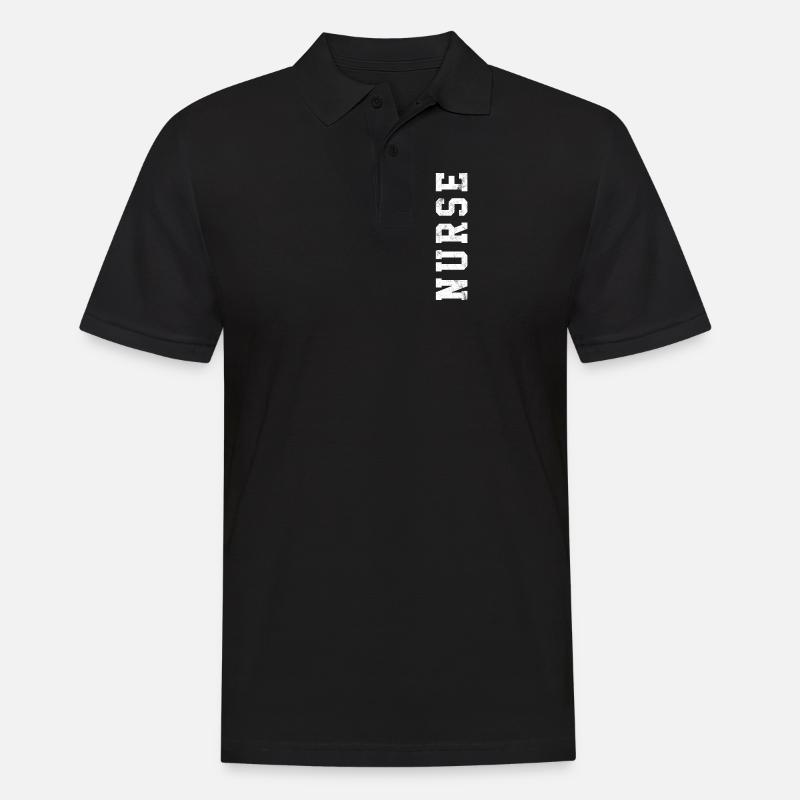 Krankenschwester - Männer Poloshirt - Schwarz