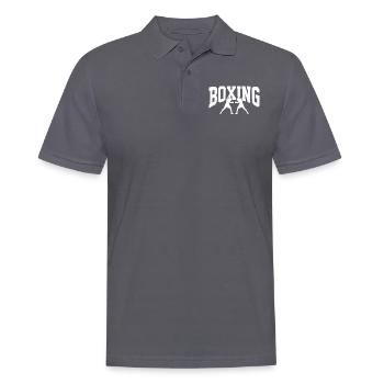Boxing fight - Men's Polo Shirt - charcoal grey - Front - Nico (186cm)