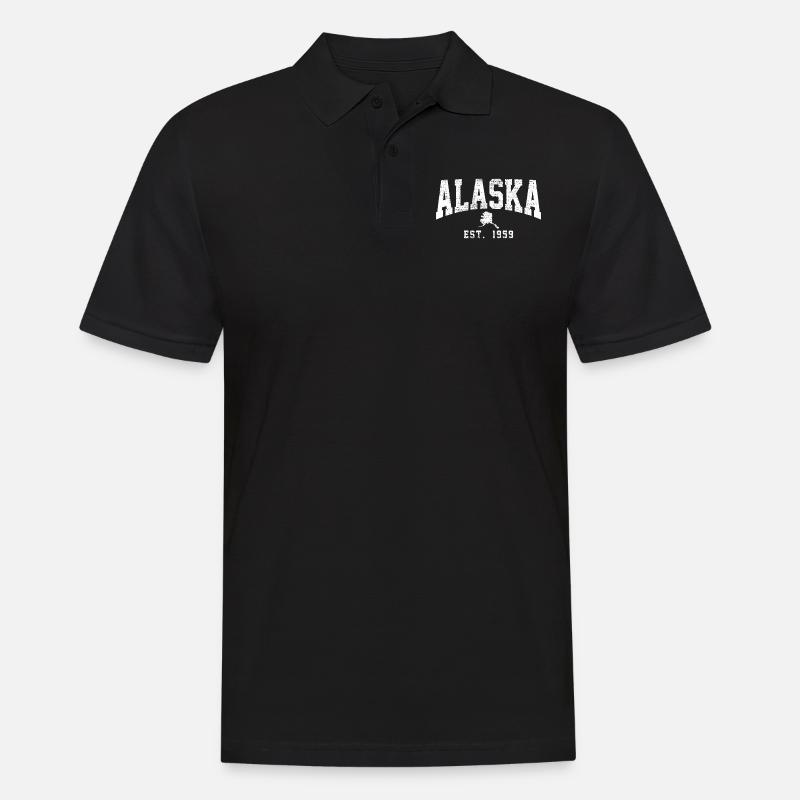 Alaska Design - Männer Poloshirt - Schwarz
