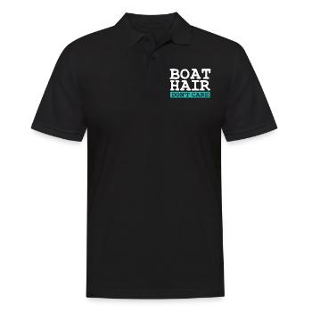 Boot - Männer Poloshirt - Schwarz - Vorne - Kai (181cm)