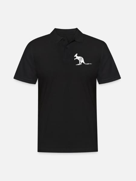 kangourou - Polo Homme - noir