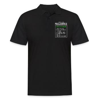 Debugging stages computer programmer - Men's Polo Shirt - black - Front - Kai (181cm)
