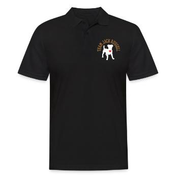 Jack Russell - Männer Poloshirt - Schwarz - Vorne - Kai (181cm)