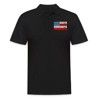 Minnesota - Men's Polo Shirt - black - Front - Kai (181cm)