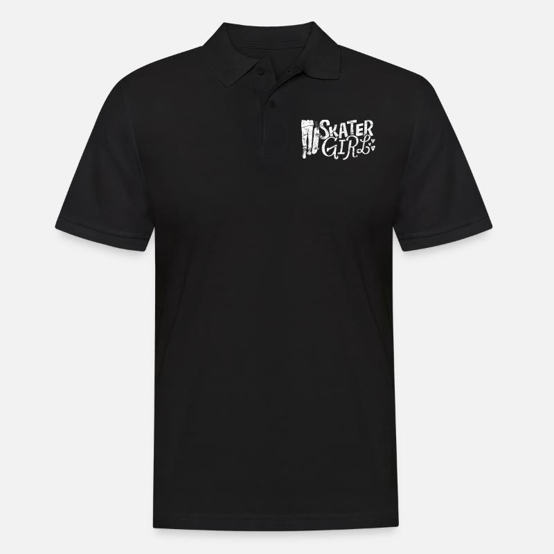 Skateboard Skateboard Skateboard - Männer Poloshirt - Schwarz