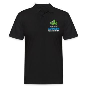 Aquarium - Men's Polo Shirt - black - Front - Kai (181cm)