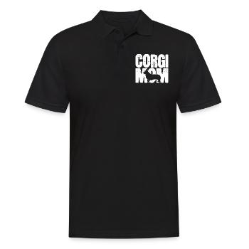 Corgi Mère - Polo Homme - noir - Devant - Kai (181cm)