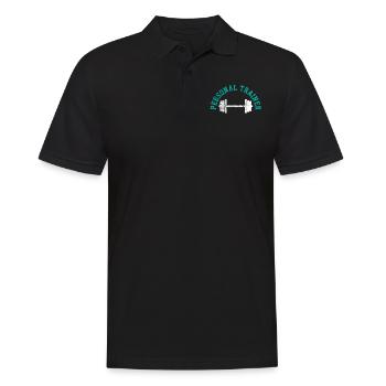 préparateur physique - Polo Homme - noir - Devant - Kai (181cm)
