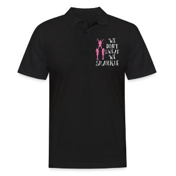 Cheerleading - Männer Poloshirt - Schwarz - Vorne - Kai (181cm)