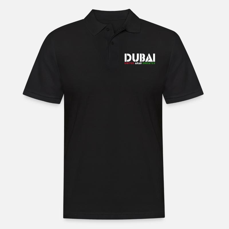 Dubai - Männer Poloshirt - Schwarz