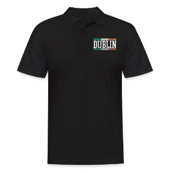 Dublin Irland - Männer Poloshirt - Schwarz - Vorne - Kai (181cm)
