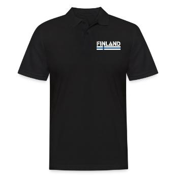 Finlande - Polo Homme - noir - Devant - Kai (181cm)