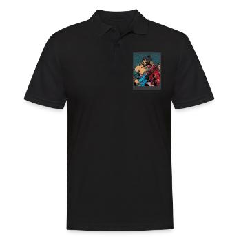 guitar player - Men's Polo Shirt - black - Front - Kai (181cm)