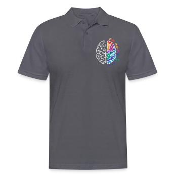 cerveau - Polo Homme - charbon - Devant - Nico (186cm)