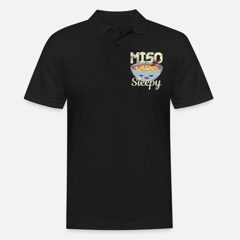 Miso Suppe - Männer Poloshirt - Schwarz