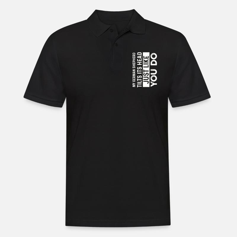 Deutscher Schäferhund - Männer Poloshirt - Schwarz