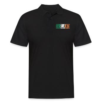 Irland - Männer Poloshirt - Schwarz - Vorne - Kai (181cm)