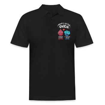 Gender Reveal Baker - Men's Polo Shirt - black - Front - Kai (181cm)