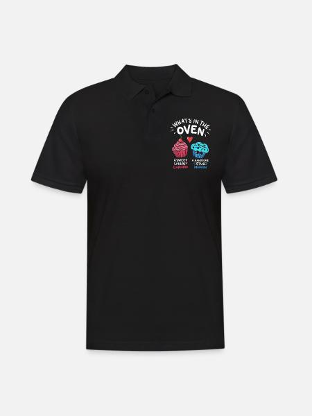 Gender Reveal Baker - Men's Polo Shirt - black