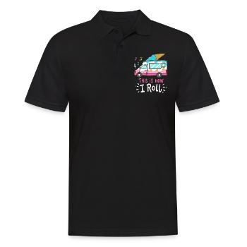 Ice cream van ice cream seller - Men's Polo Shirt - black - Front - Kai (181cm)