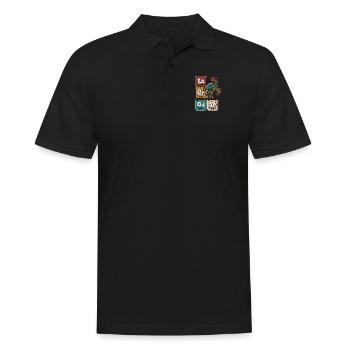 Lacrosse Periodic Table Of Elements Lax Players - Men's Polo Shirt - black - Front - Kai (181cm)
