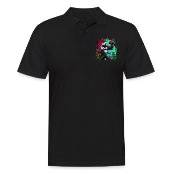 Drôle coloré Panda Boxer MMA Arts Martiaux - Polo Homme - noir - Devant - Kai (181cm)