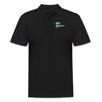 Désolé, les tortues ne peuvent pas bye tortoise - Polo Homme - noir - Devant - Kai (181cm)