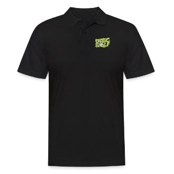 Disc Golf Disc Golfer Frisbee Golf Basket Disc - Men's Polo Shirt - black - Front - Kai (181cm)