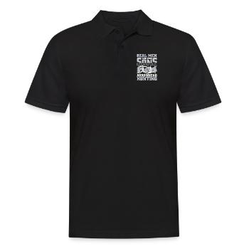 Real Men Take Their Sons Arrowhead Collecting - Men's Polo Shirt - black - Front - Kai (181cm)