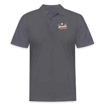 Amateur d’astronomie Photographe d’astronomie Ciel étoilé - Polo Homme - charbon - Devant - Nico (186cm)