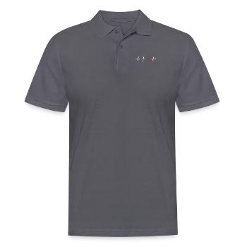 Astronomie Heartbeat Astronomie Photographe Cosmologiste - Polo Homme - charbon - Devant - Nico (186cm)