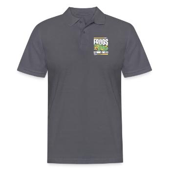 Frogs My Night Time Gig Kaulquappe Laubfrosch - Männer Poloshirt - Anthrazit - Vorne - Nico (186cm)