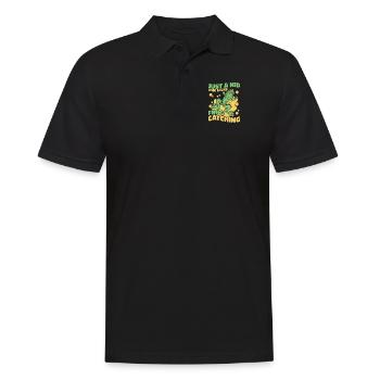 Just A Kid Who Loves Frog Catching Tree Frog - Men's Polo Shirt - black - Front - Kai (181cm)