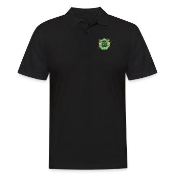 Frog Catching Dad Tadpole Tree Frog Toad - Men's Polo Shirt - black - Front - Kai (181cm)