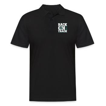Retour sur la piste Moto de neige Motoneige - Polo Homme - noir - Devant - Kai (181cm)