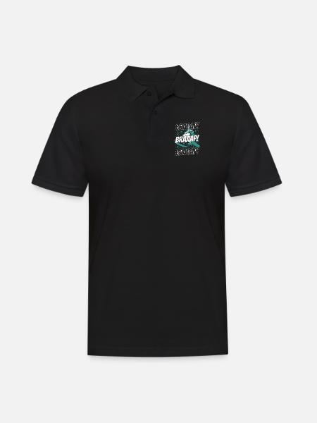 Braaap Braaap Snowmobile Snowmobile Drivers - Men's Polo Shirt - black
