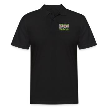 Cultiver des pensées positives Jardin de jardins familiaux Horticulture - Polo Homme - noir - Devant - Kai (181cm)